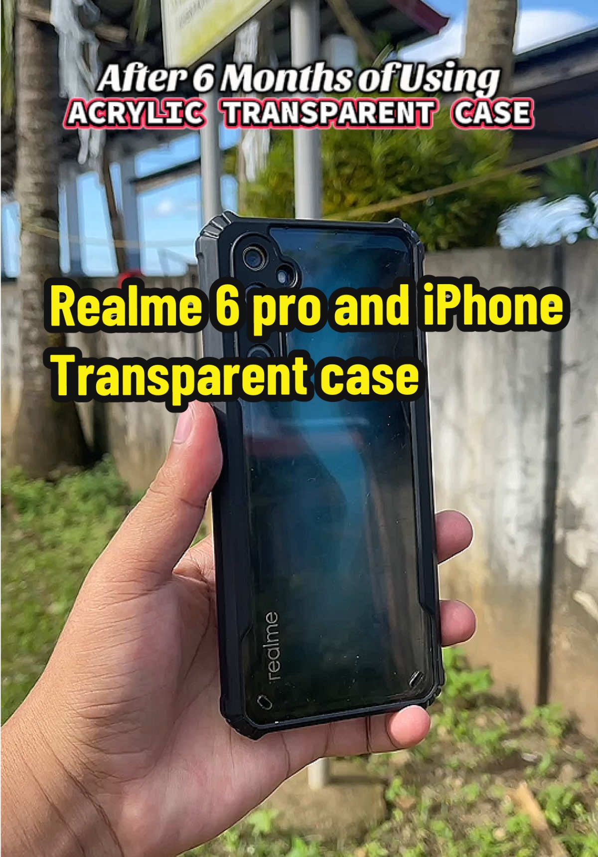 Transparent case for realme 6 pro #realme6procase #androidcase 