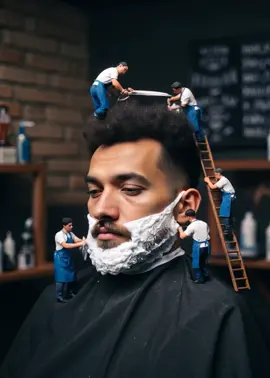 حلاقة بالai #barber 