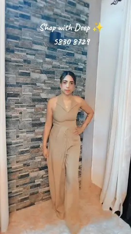 Shop with Deep ✨️ Whatsapps on 5830 8729 to order this gorgeous jumpsuit 😍  at Rs875 ❤️ Our shop is located at Royal Road Bonne Mere Flacq ❤️ you are most welcome to visit us 🙏 #mauritius🇲🇺 #fyp #Deep #positivevibes #puresoul❤️💕 #shopwithdeep #trendyclothes #ilemaurice🇲🇺❤️✨❤️ @Vicky Vik Bannewari 