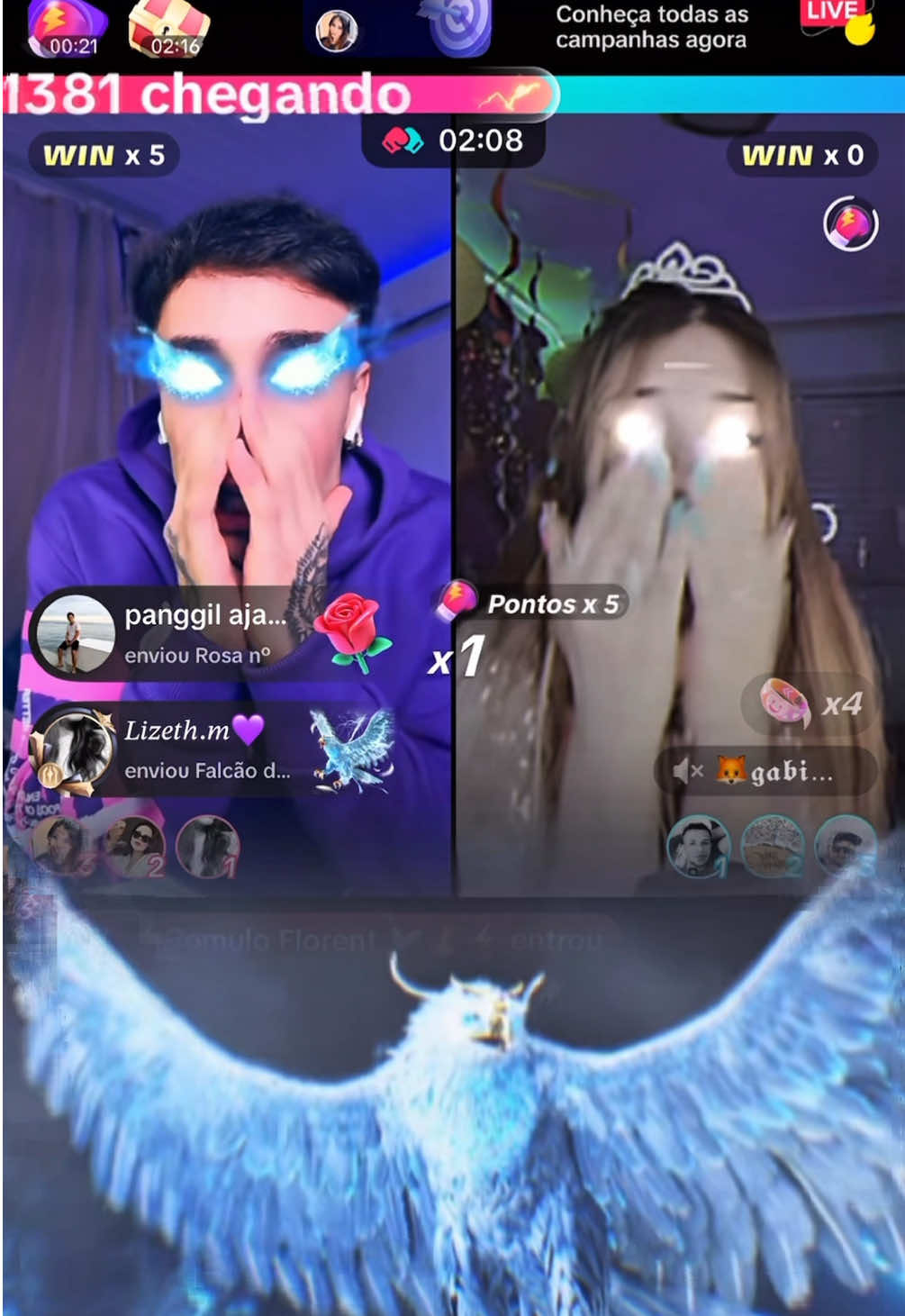 Que batalha boa!! Obrigado a todos por esse apoio incrível, que Deus continue abençoando todos nós💙, team Sharks está crescendo🦈💜!  @𝐿𝑖𝑧𝑒𝑡ℎ.𝑚💜 @❤️‍🔥Love⚡️🦈 @🐚LukaPda🐼 @🐚Duda🐼💜⚡️ 