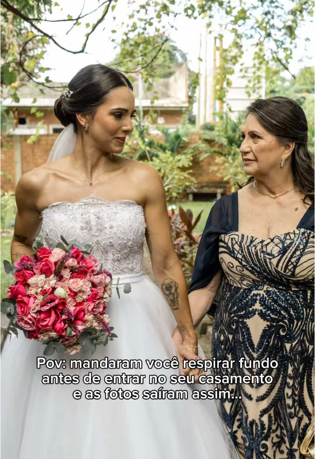 “Respira fundo” - eles disseram 😂 #fy #fyp #foryou #casamento #wedding #weddingday