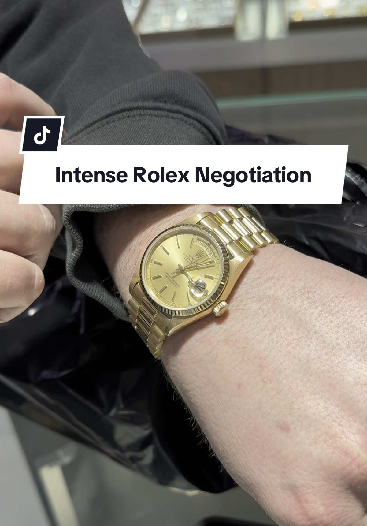 Intense Presidential Negotiation 🥵 #rolex #watch #watchaddict 