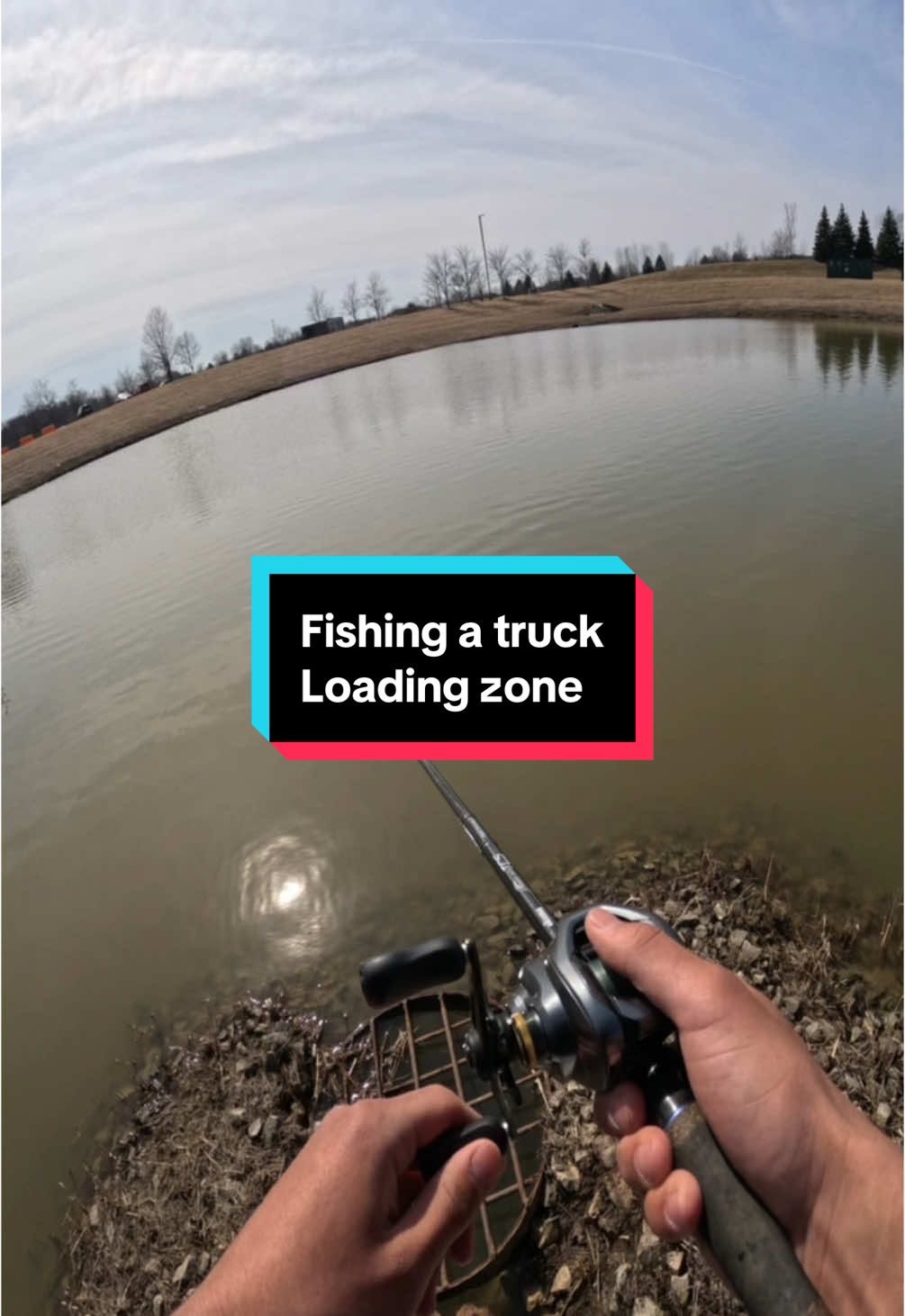 Fishing a truck loading zone and it’s corroding #fishing #fishingvideos #bassfishing 