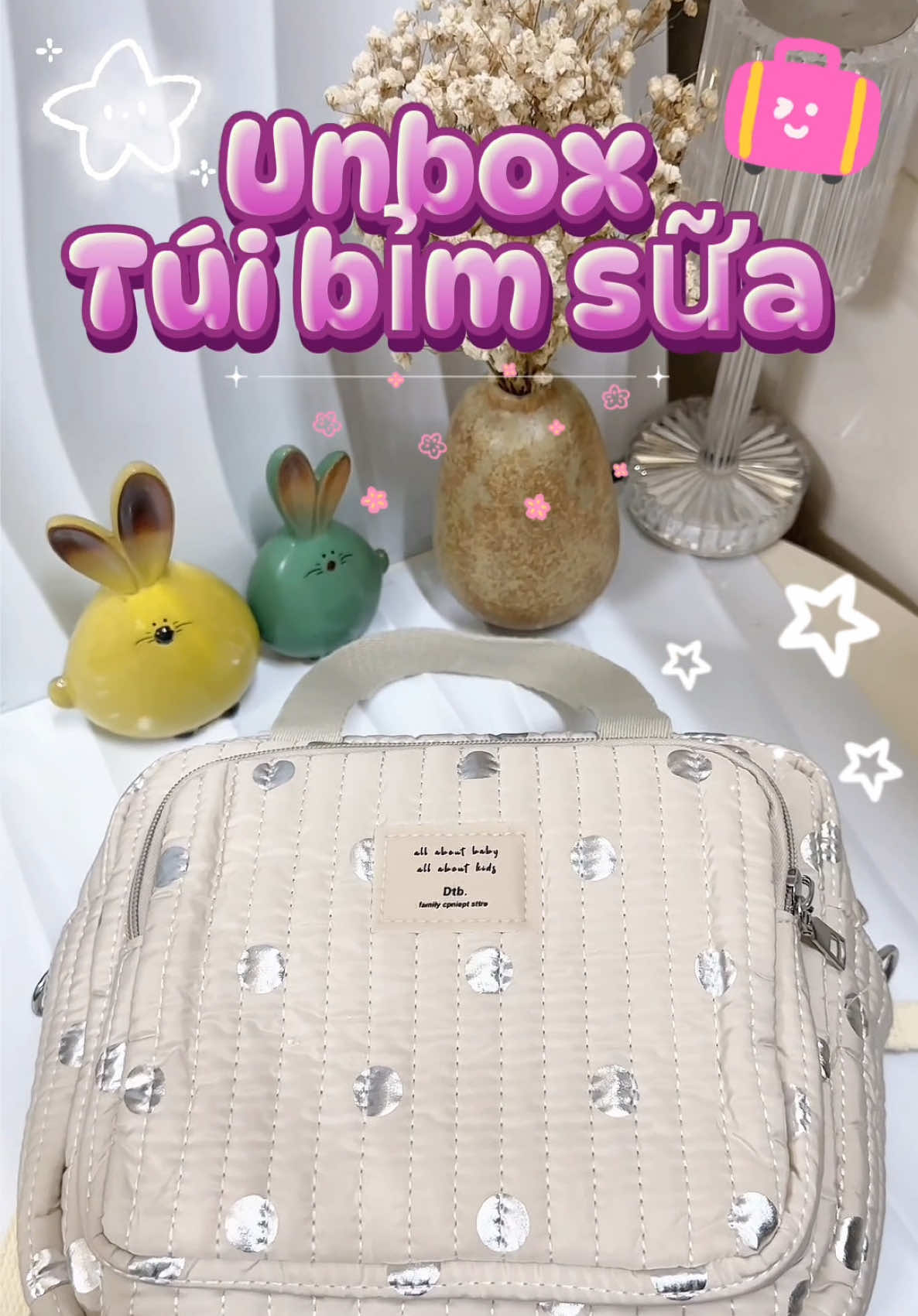 Túi bỉm sữa tiện dụng còn xinh 🥰#unboxing #rongcon2024🐉 #viral #xuhuong #tuibimsua 