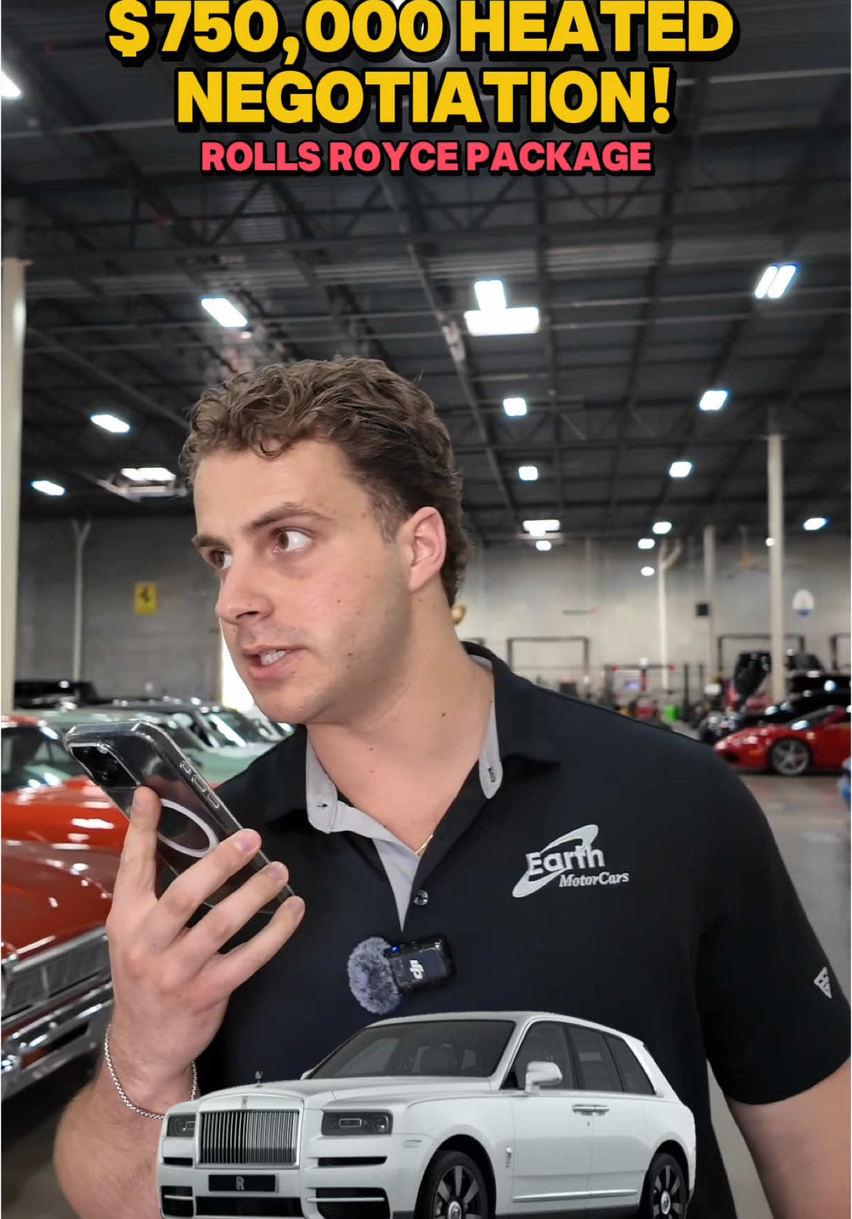 Spending almost $700,000 on these two Rolls Royce’s 🤦‍♂️ how’d I do? Always good doing business with @KalBoom #dealership #sales #negotiation #rollsroyce #ferrari 