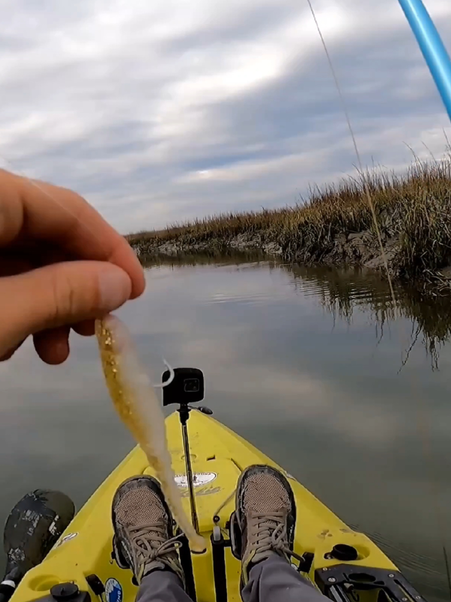 Throwing Zman Big BallerZ, Color Beer Run! #fishing #fishtok #kayakadventures 
