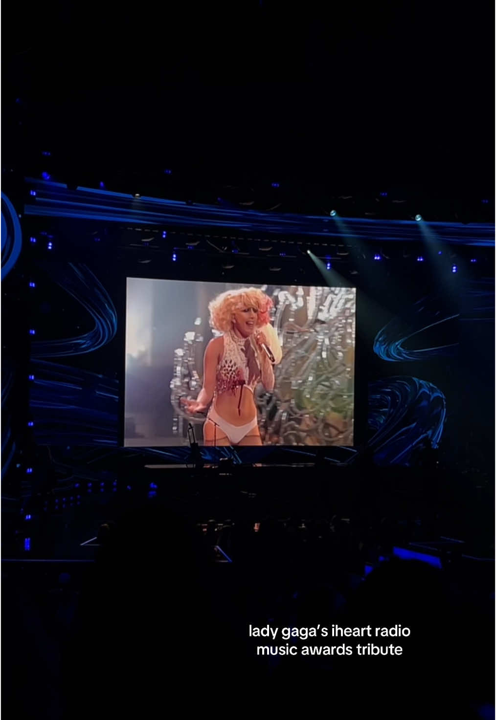 lady gaga innovator award tribute at @iHeartRadio awards ✨ #iheartradio #ladygaga #innovatorsward #dolbytheater #losangeles #littlemonster 