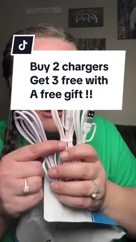 Buy two four in one chargers you get three for free. This is such an amazing deal and they also throw in a free gift which is a charging box. I’m gonna link this down below cannot beat the price. !! ##phonecharger##free##bogo##fastcharging##4in1##4in1charger##4in1cable##chargers##phonechargers##phoneaccessories##techtok##tiktokshopspringglowup##springtok##tiktokshopmothersday##tiktokshopmemorialday##ttsdelightnow##ttslevelup##TTfest##ttshome##giftguide##tiktokshoprestock