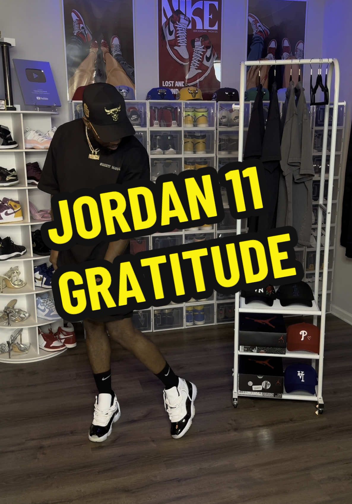 Jordan 11 Gratitude wit @Culture Kings Tee shirt  @Nike  #matchingoutfits #jordan11gratitude #fresh #flykicks #fyp 