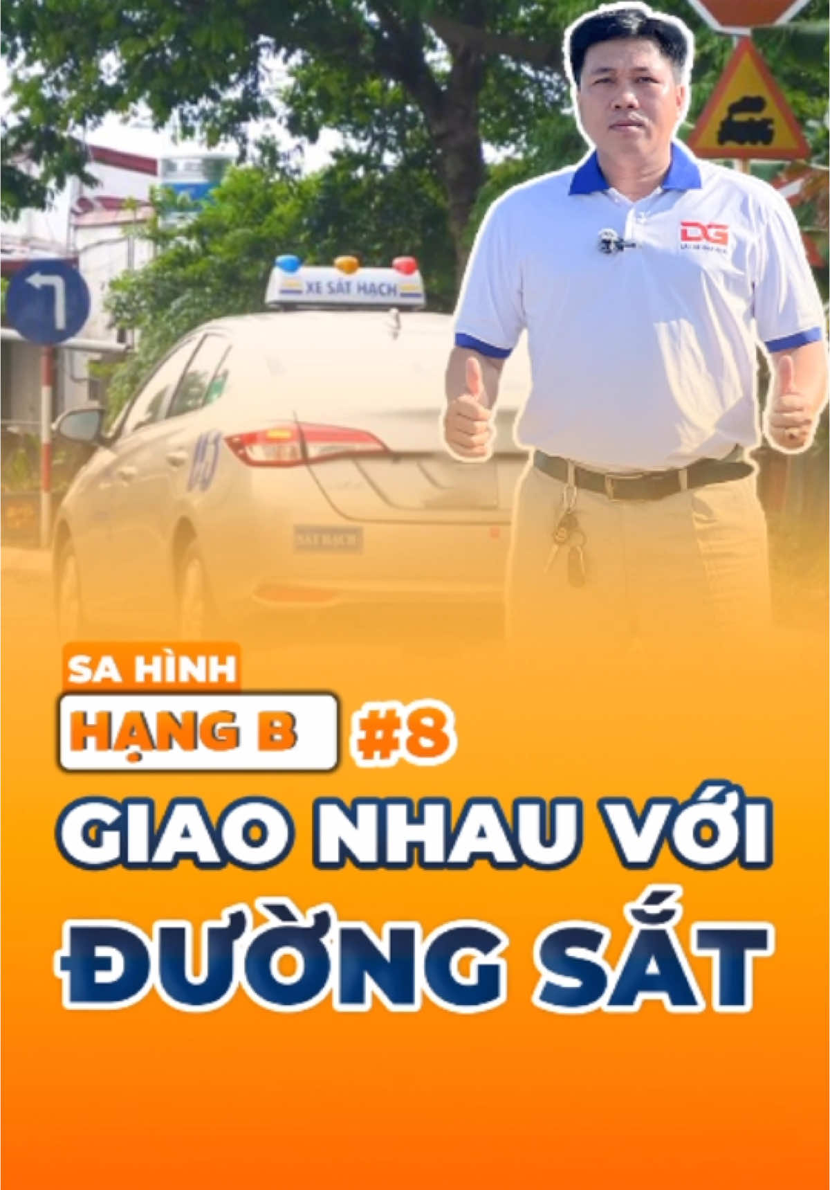 Phần 35| Giao nhau cùng mức đường sắt (#8) #sahinh #huongdan #trungtamlaixedatgia #b2 #hoclaixedatgia #hoclaixe 