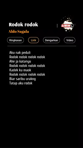 Rodok rodok, by Aldo Sagala #fypシ゚ #lyrics @aldosagalaaaa 