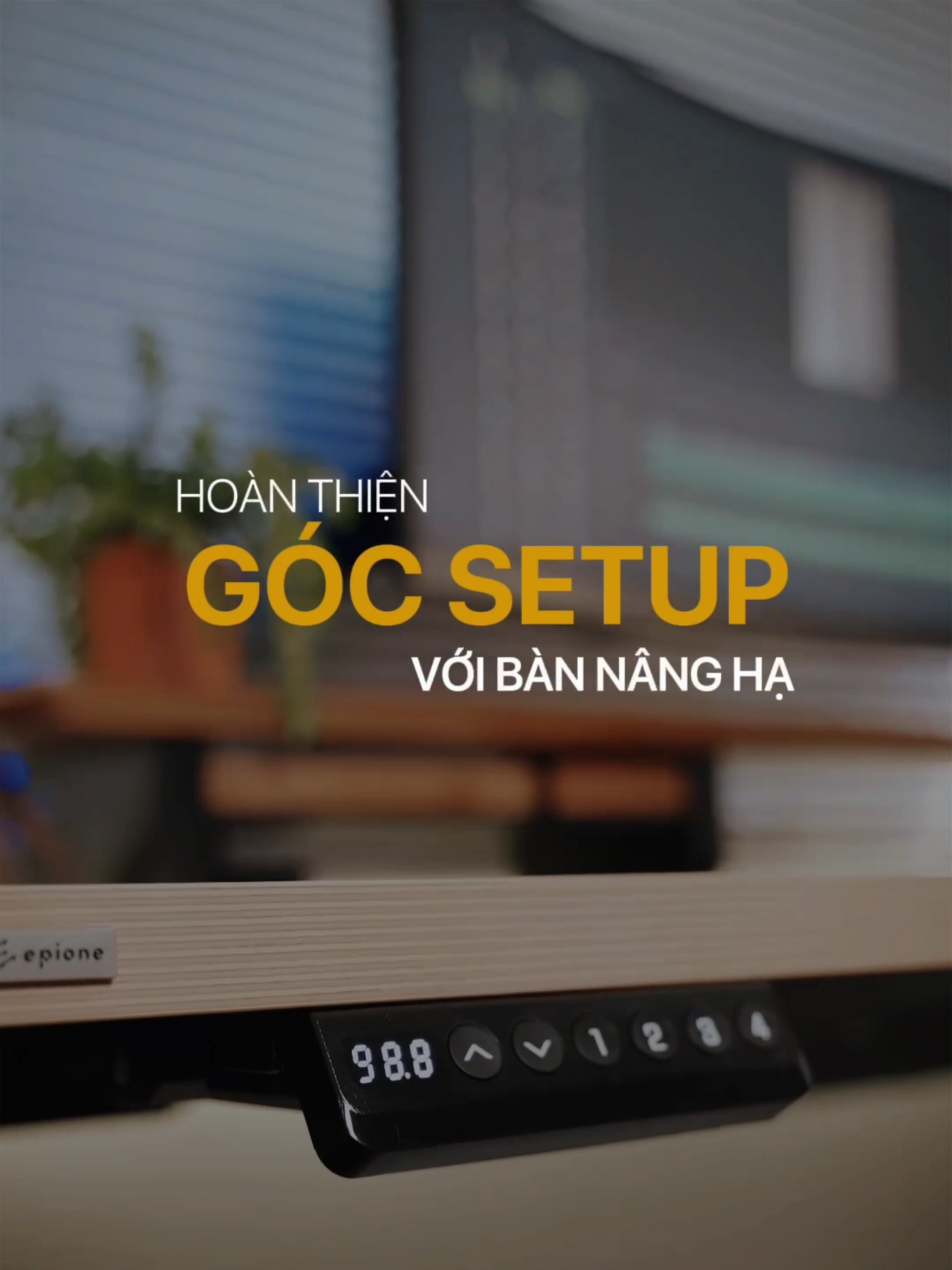 Lên đời setup #epione #ergonomic #congthaihoc #workspace #setup #workfromhome #bannangha #SmartDeskLite2