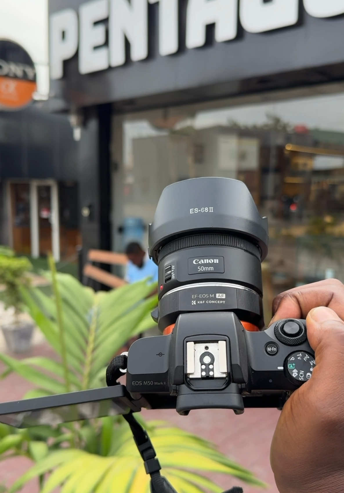 Canon EOS M50 Mark II Mirrorless Camera with adapter and 50mm Lens  1,850,000/= Highlights✅ • 24.1MP APS-C CMOS Sensor • DIGIC 8 Image Processor • UHD 4K and HD 720p120 Video Recording • Dual Pixel CMOS AF with Eye Detect AF • 2.36m-Dot OLED Electronic Viewfinder • 3.0