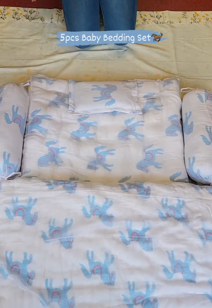 5 pcs Baby Bedding Set 🎀🌸 𝕂𝕒𝕒𝕡𝕒 ℂ𝕣𝕖𝕒𝕥𝕚𝕠𝕟𝕤✨️ 1st floor above Momoyo Building Kupondole Height, Inar Chowk              Nearby Citizens Bank                         ☎️ 01 5181082  📲 9818731821 🌐 www.Kaapacreations.com
