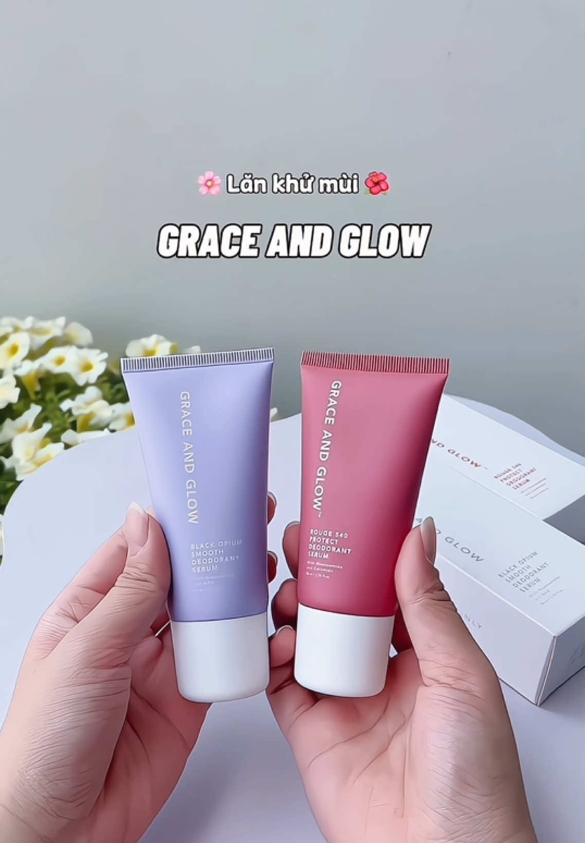 Thơm lắm mí bà ơiii 💜🌸 Bà nào ngại mùi cơ thể thì nên thử em này nhaa 😚 #xuhuong #xuhuongtiktok #trend #trending #viral #thinhhanh #review #hgreview #beauty #lankhumui #lankhumuigraceandglow #graceandglow #lannach #lannachgranceandglow #duongdaduoicanhtay 
