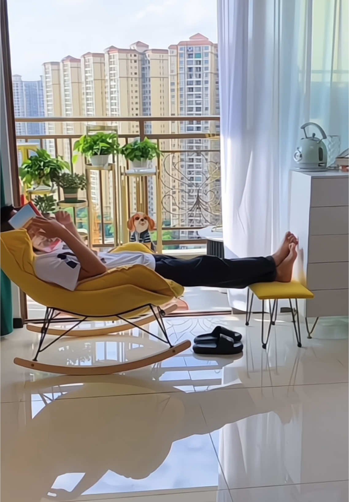 Ghế Bập Bênh Tôm ( BB01 ) Kèm Đôn Gác Chân#xuhuong #thinhhanh #giadungtienich 