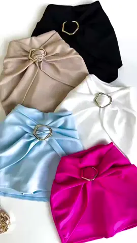 Dê uma olhada em short Saia Feminino Neoprene com Fivela Orgânica Tendência Verão✨☀️
