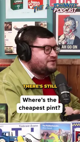 We asked historian and Irish pub expert Donal Fallon on this week's podcast about the cheapest and most expensive pints... How much is the pint in your local? The 2 Johnnies Podcast Ep.370 is out now and available to watch or listen to on Spotify. . . . . . #ireland #stpatricksday #StPatricksDay2025 #stpaddysday #patricksday #irish #irishpub #irishbar #irishpubs