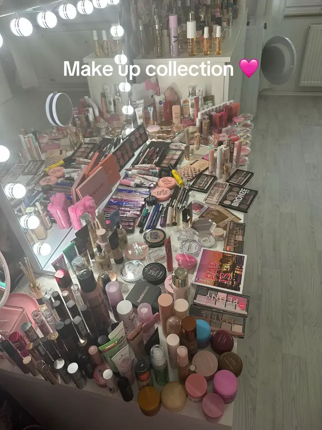 Meine Make-up Sammlung🩷 #makeup #collection #projectpan #sephora #sephoracollection #douglas #primer #foundation #concelaer #powdercoating #bakingpowder #blush #bronzer #contour #highlight #lipstick #fixingspray #lipliner #eyebrows #lipgloss #mascara #hudabeauty #makeupvorever #fentybeauty #toofaced #charlottetilburymakeup #anastasiabeverlyhills #catrice #essence #lorealparis #manhattan #revolution #garnier #elfcosmetics #itcosmetics #erborian #maybelline #kiko #asambeauty #rivaldeloop #trenditup #sheglam #foryoupage❤️❤️ 