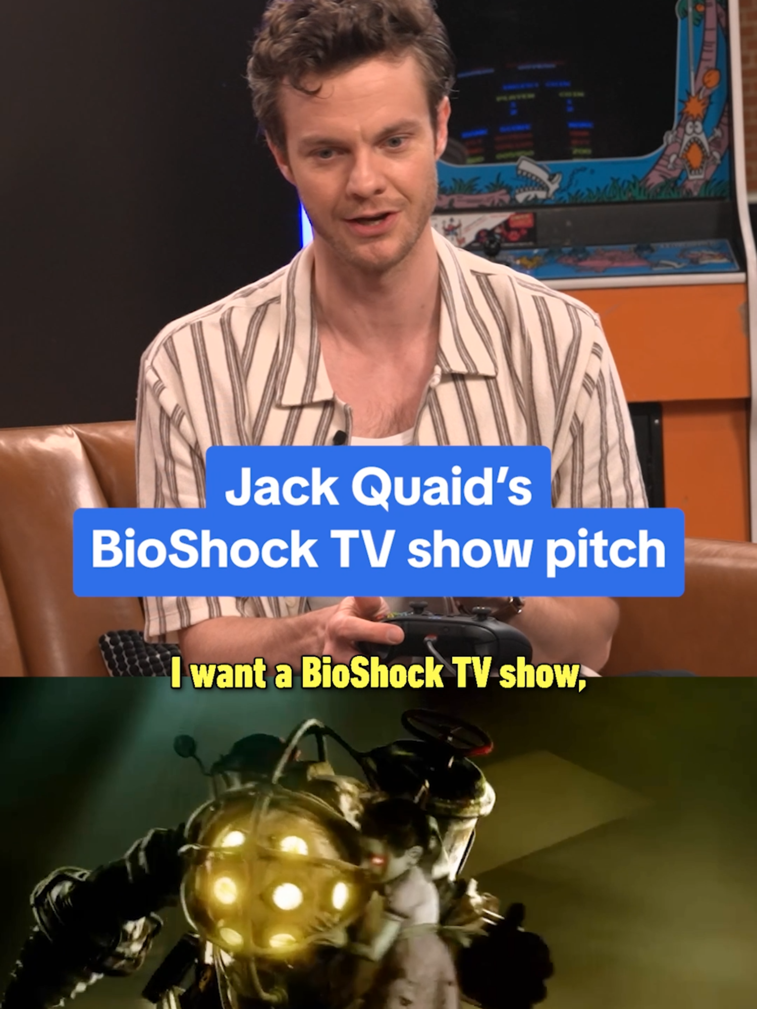 Jack Quaid pitches a BioShock TV show and wants it to take place in 2 different time periods: the game as we know it and High Rapture. Watch the full episode of IGN Arcade with Jack Quaid on IGN! #ignarcade #jackquaid #bioshock #tv #show #tvshow #series #rapture #fallout #yellowjackets #cohen #jack #sandercohen #piano #timejump #ign #gaming #videogames #pitch