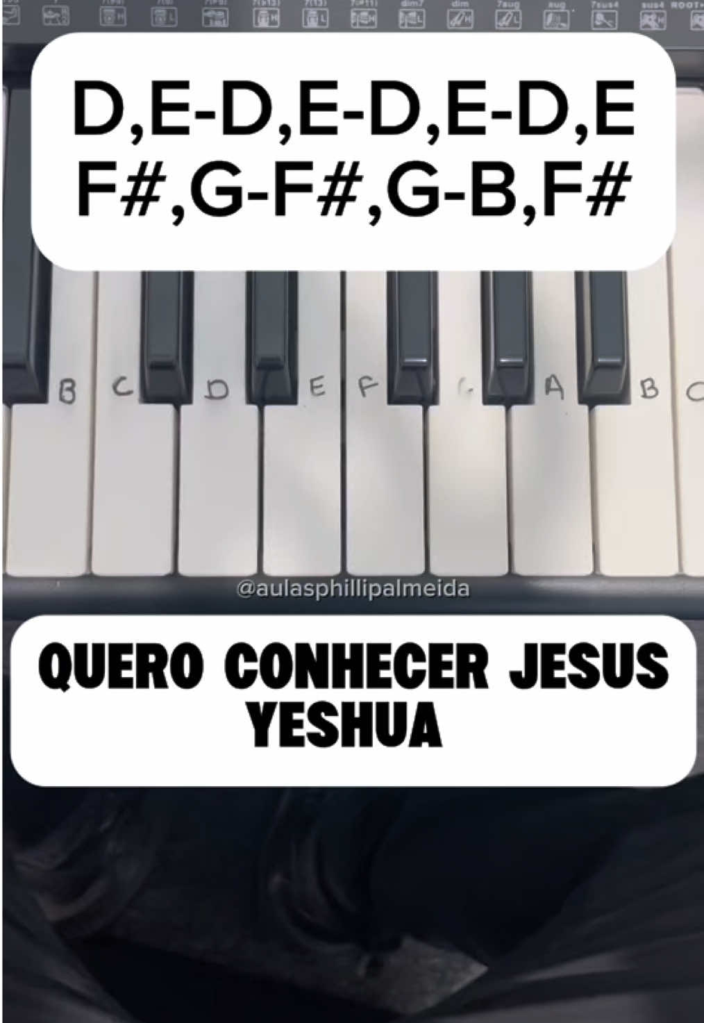 Yeshua - Piano Tutorial  . #piano #fyp #fypシ゚ #explorer #aulademusica 