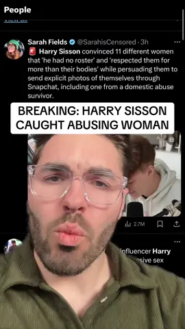 Harry Sisson Screenshots Prove He Emotionally Abuses Woman🚨