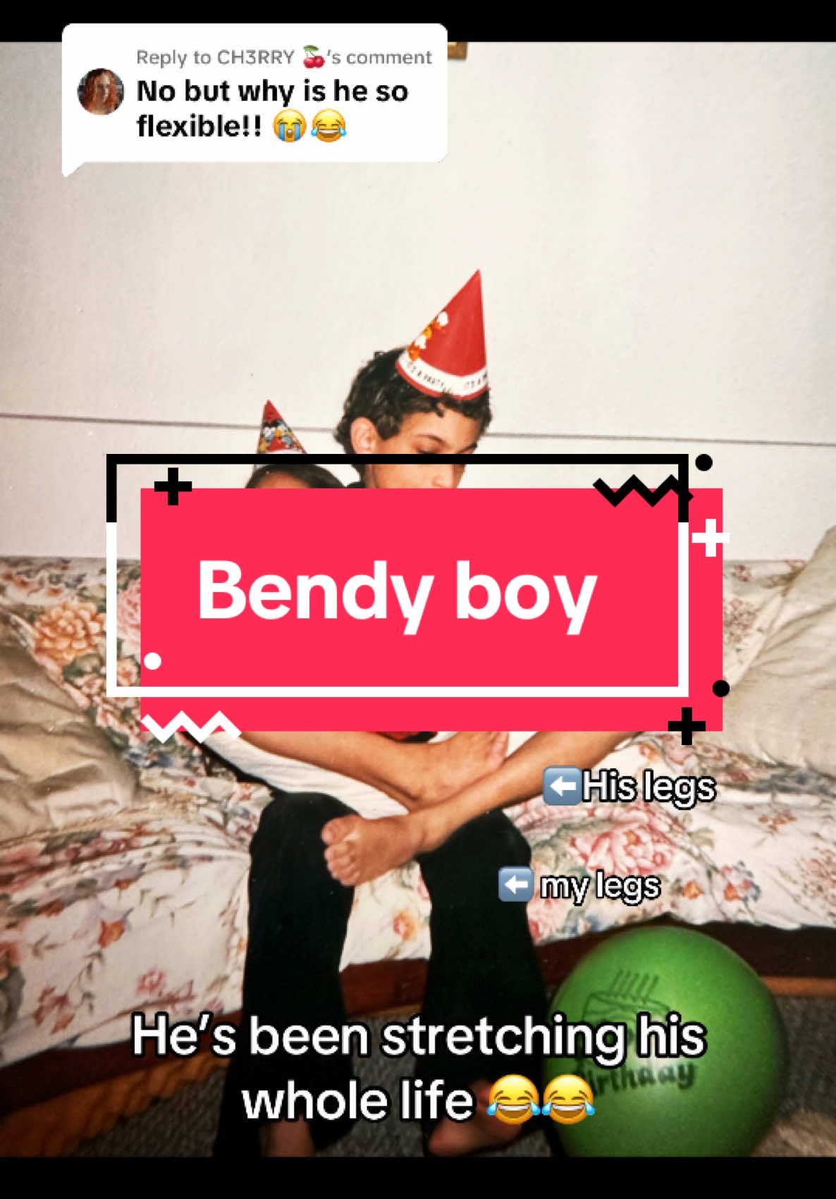 Replying to @CH3RRY 🍒  just a little bendy boy! 