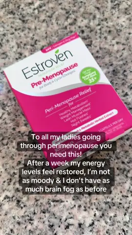 I feel way better #perimenopause #perimenopausehealth #estroven #over40club 