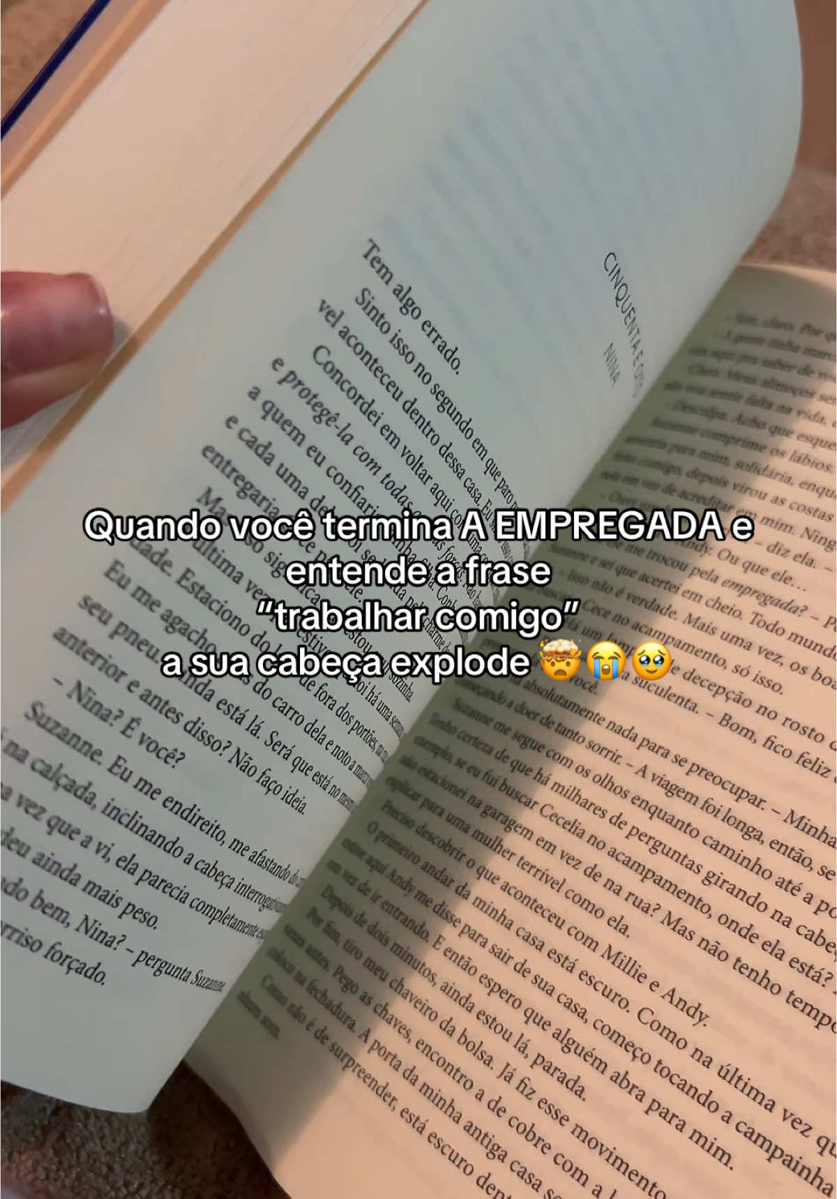 Chocada até agora 🤯 Um dos melhores suspenses 💙 A Empregada- Freida McFadden #aempregada #BookTok #livrossuspense #freidamcfadden #leitoresdotiktok #foryoupage #livros #plottwist 