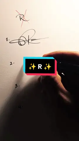 Aesthetic 'R' Signatures #R #signatureideas #signaturestyles #tiktok #fyp 