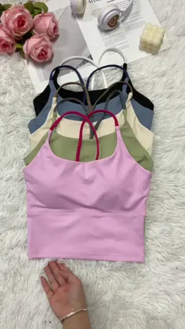 Sporty Women's Plain Criss Cross Back Sports Bra, Breathable Comfortable Sports Crop Cami Top, #sports #gym #yoga #Running #comfortable #breathable #superlight #activewear #sportsbra #sportsvest #TikTokShop #tiktokshopping #tiktoksports #tiktoktrend #tiktokmademebuyit #TikTokShopspringglowup #spotlightfinds 