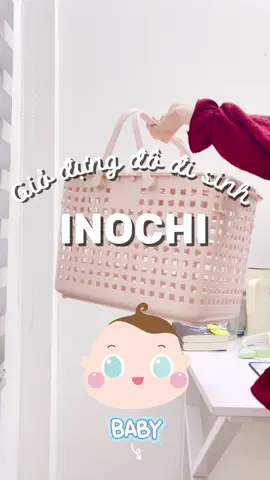 Dùng giỏ đi sinh tiện lắm các mom ơi thay vì mang vali lịch kịch, các mom chuẩn bị đi sinh nên sắm nha #mevabe #mebimsua #giodisinh #dososinhchobe #mangthai 