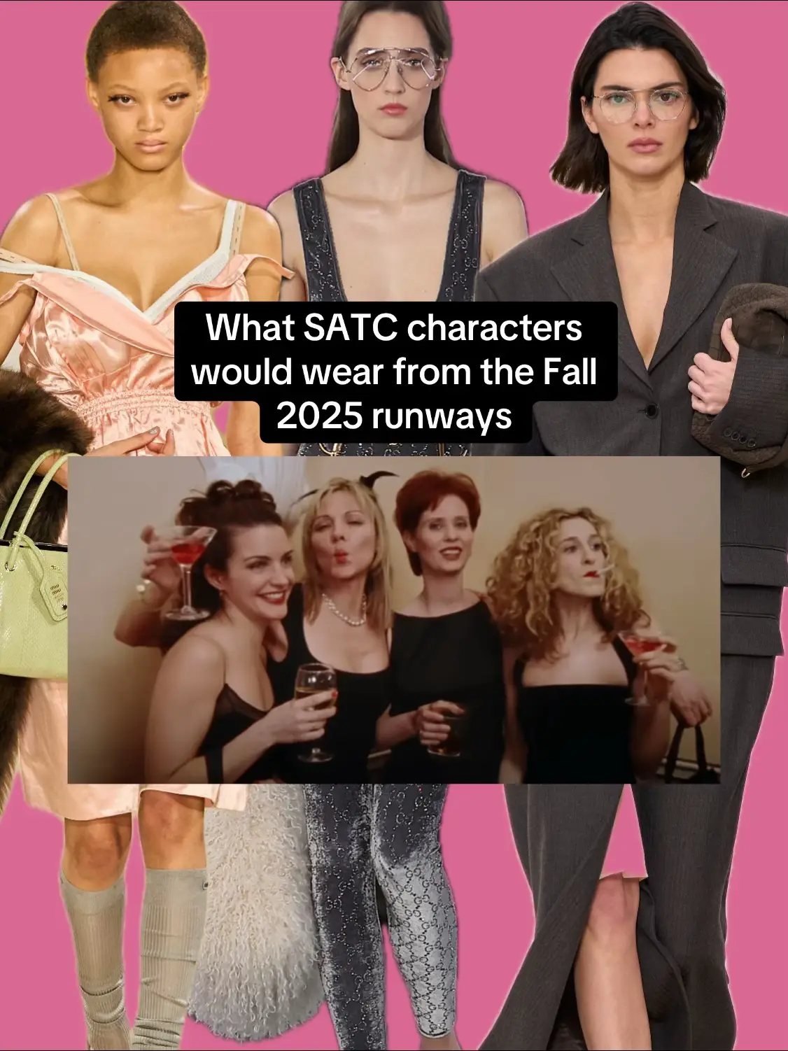 What Carrie, Samantha, Charlotte, and Miranda would wear from the latest runways 👠 #satc #satctiktok #satcfashion #carriebradshaw #samanthajones #charlotteyork #mirandahobbes #fashionmonth #fashionweek #fall2025 