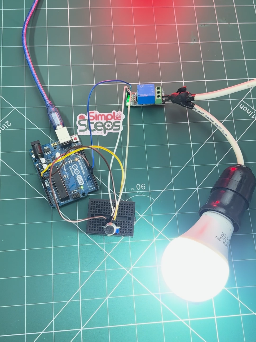 sound sensor 📢 Arduino projects 📱 smart Home 🤖 Robotics level 1 #simple_steps_academy  #smarthome  #robotics  #fyp  #arduino 