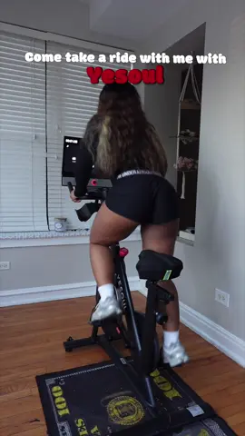 Come take a ride with me with @yesoulfitness.official  This is the Yesoul G1M Plus model. I love this bike. I usually don’t like cycling because of the seat but this seat is so comfortable plus more! Link in my bio for a $100 discount @yesoul  #funcardio #yesoul #indoorbike #hometraining #fitnessmotivation #xyzbca #fyp 