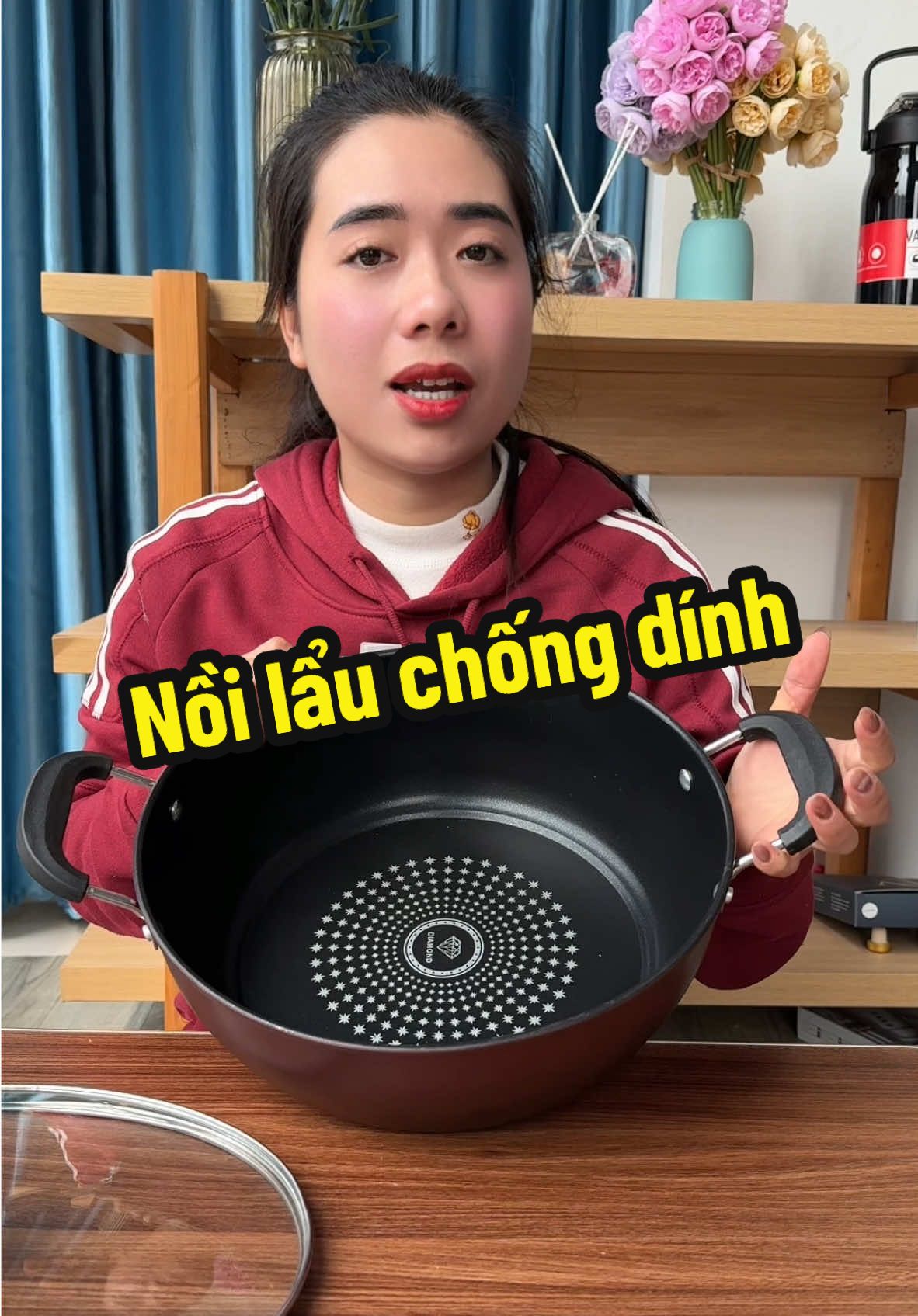 Nồi chống dính , nồi lẩu đều được #giadungthongminh #xuhuong #noilaudien 