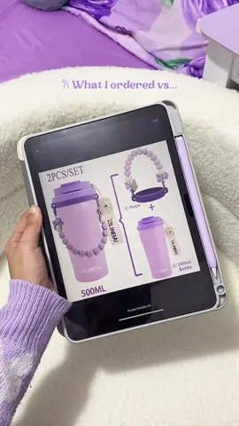 New purple coffee cup 💜✨ #coffecup #linbaiflask #tumbler 