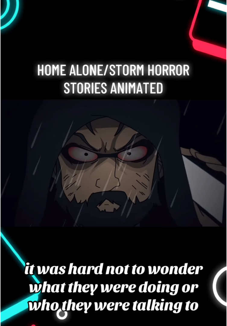 HOME ALONE/STORM HORROR STORIES ANIMATED #fyp #scarystorytime #mjvanimations #horrortiktok #homealone #storm 