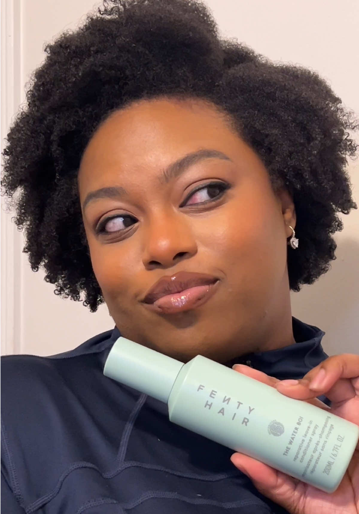 Struggling with stubborn tangles? 👀💧 @Fenty Hair  Water Boi melts through knots, hydrates all day & fights frizz—no effort needed! Who’s adding this to their routine? 😍 #FentyHair #WaterBoi #LeaveInConditioner #gifted #detangling #FentyPartner #curlyroutine #Curls #fyp #fy #fypシ #hair #hairtok #naturalhair #coils 