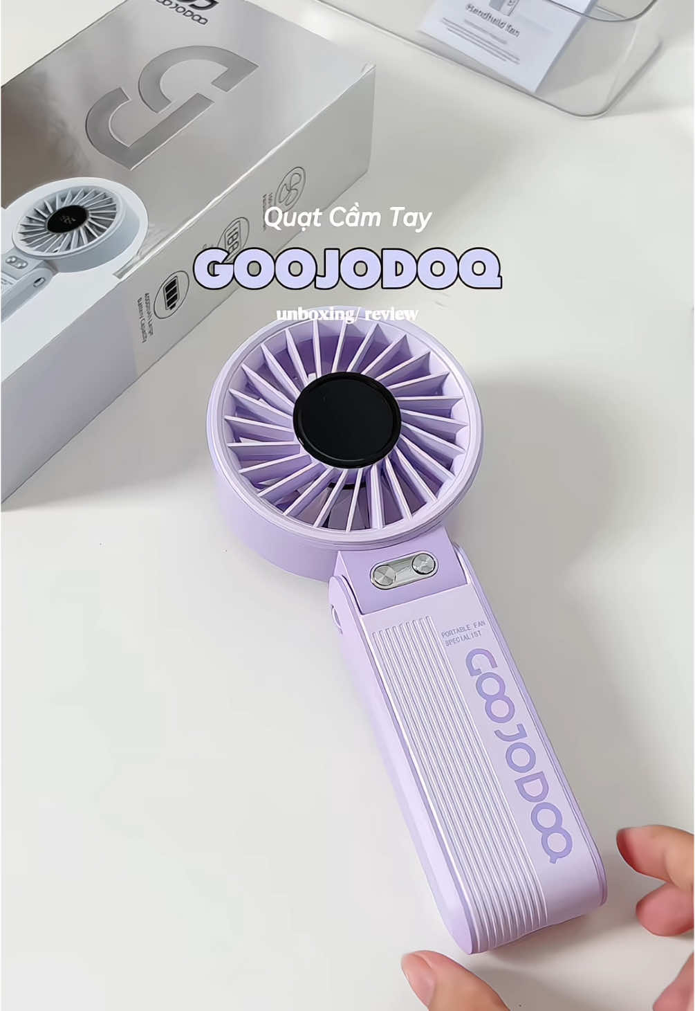 + 1 quạt cầm tay cho mùa hè nắng nóng ☀️☀️☀️#quatcamtay #goojodoq 
