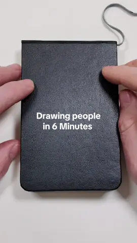 Drawing people in 6 Minutes with #ink and #watercolor 