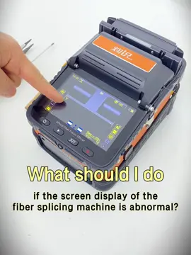 when machine display error, how do we check about it and then maintain it well?#fiberoptics #fibercleaver #fibersplicing #fusionsplicer #telecomwork #fusionsplicing #FTTX #signalfire