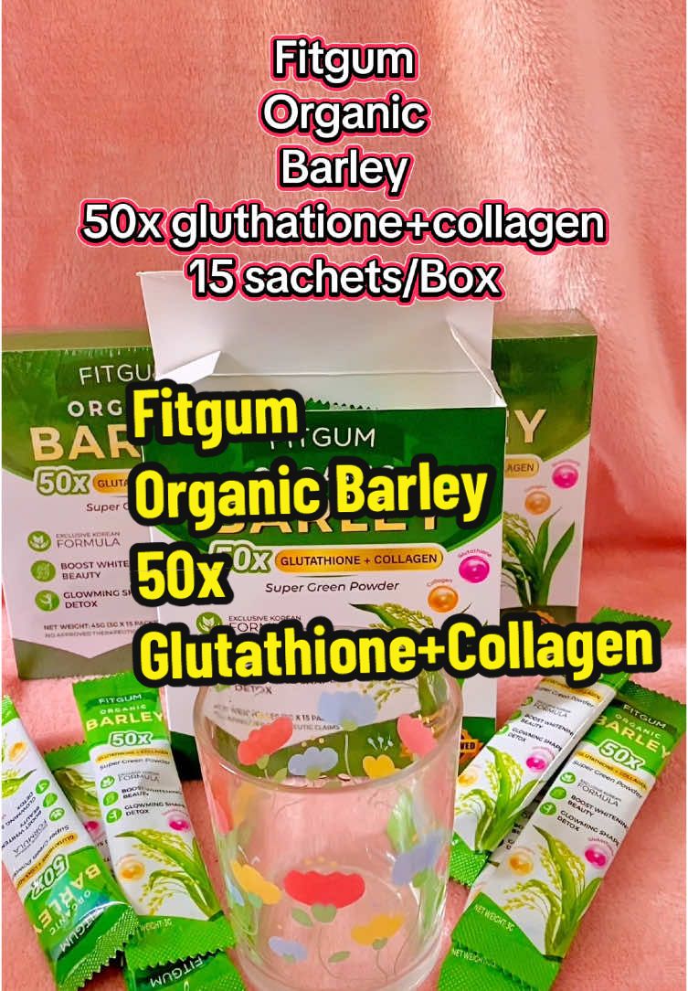 Bukod sa maraming health benefits,puputi kapa. Introducing Fitgum Organic Barley with 50xglutathione+collagen#barley #legitbarley #fitgumorganicbarley #organic #detoxdrink 