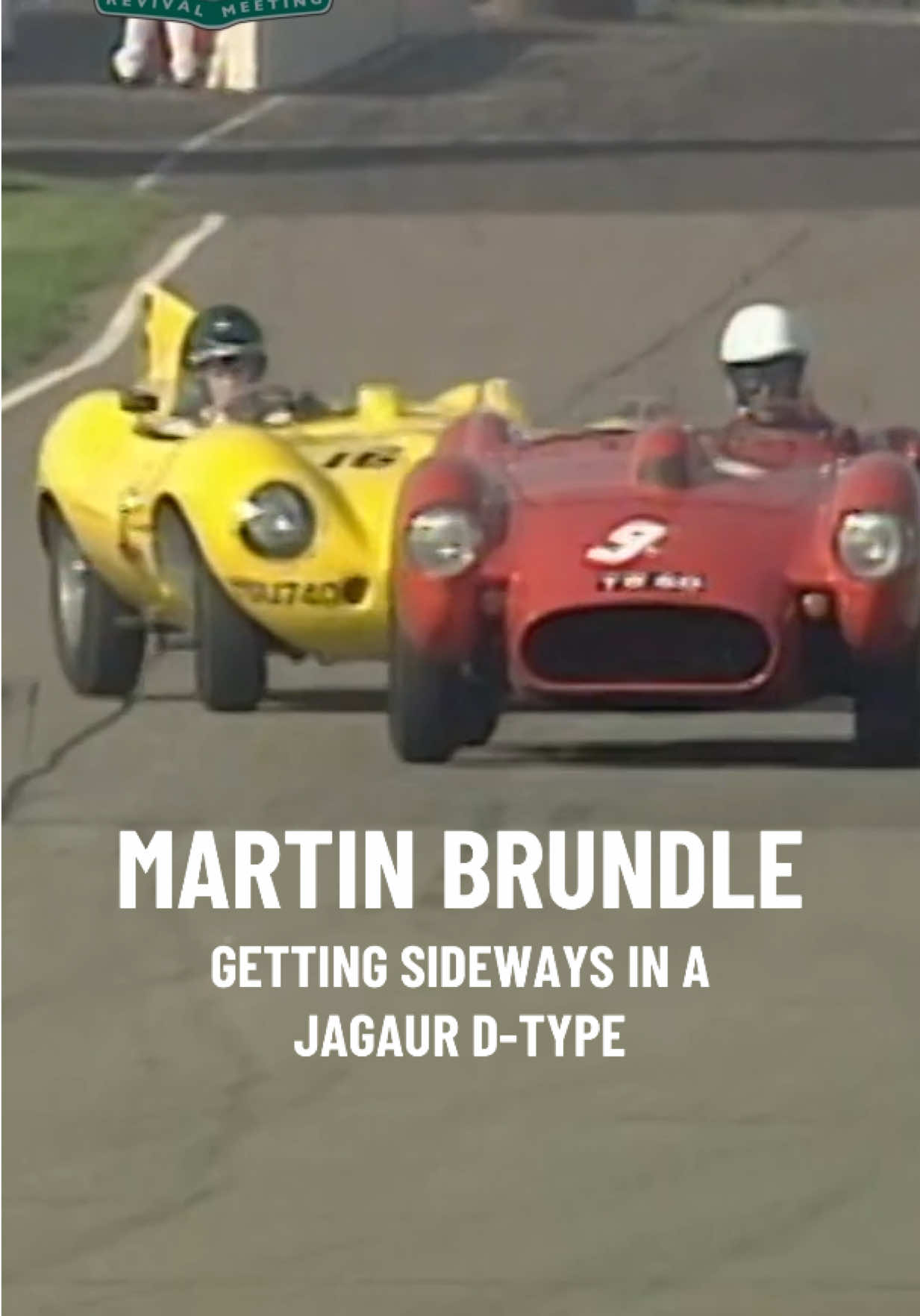 At the very first #GoodwoodRevival in 1998, Martin Brundle held nothing back! The F1 and sportscar ace enjoyed a brilliant wheel-to-wheel battle aboard his bright yellow #Jaguar D-Type against fellow motorsport legends Win Percy and Willie Green in the Lavant Cup. We could watch this all day!