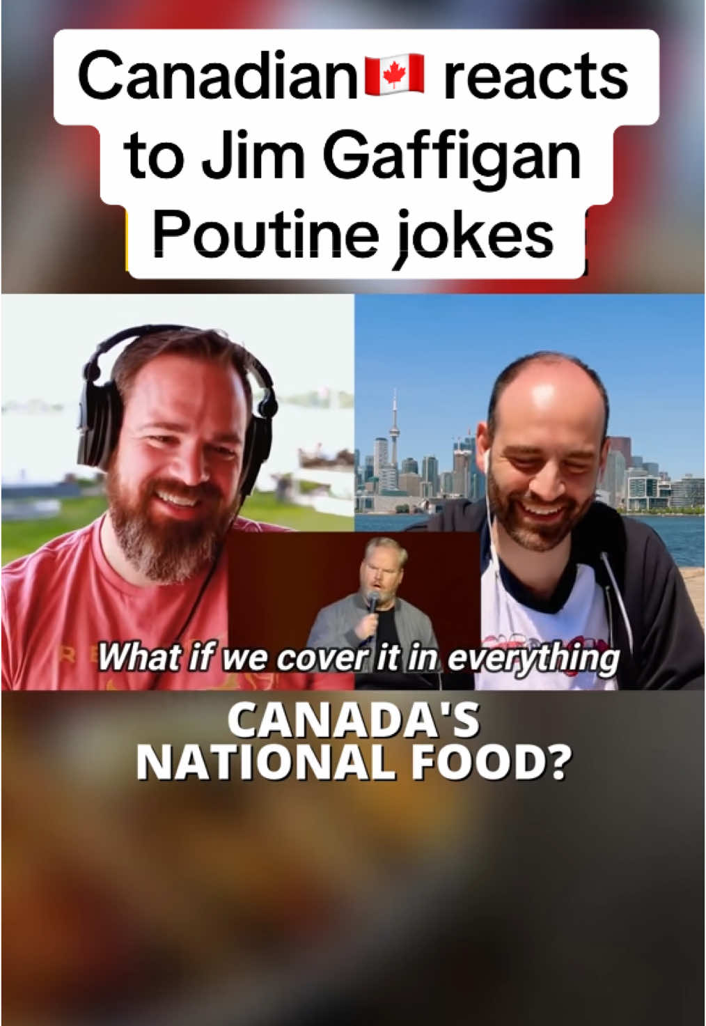 He’s not wrong 😂🇨🇦. #poutine #canada #canadian #usavscanada #jimgaffigan #canadianreacts #comedy #standup #food #canadianfood 
