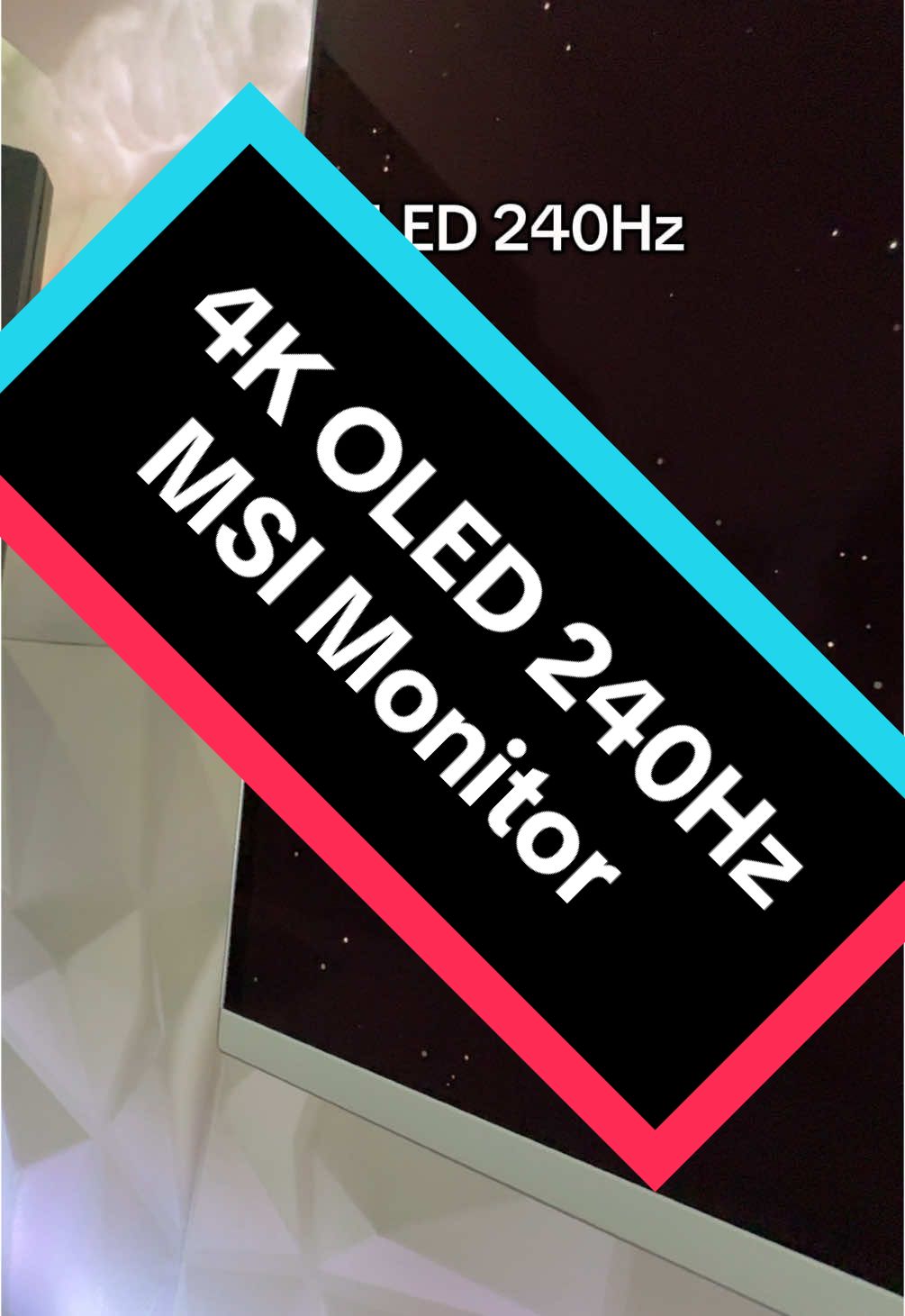 Für alle die fragen. Das ist der MSI 321URXW QD-OLED 🖥️ #oled #gamingmonitor #white #dchw 