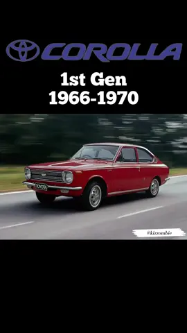 Toyota Corolla Evolution (1966-2025)  #toyota #toyotacorolla #transformation #beforeandafter #carhistory 