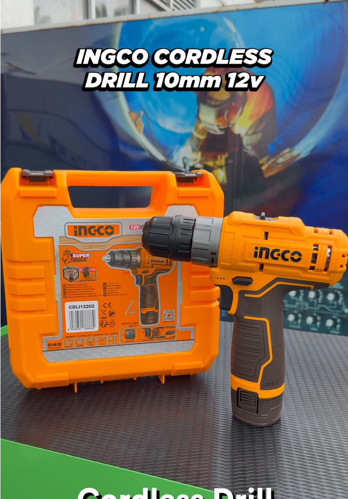 Ingco cordless drill 10mm 12v  ☎️📞Call/Whatsapp 0717122115 📦Island wide delivery  📍Visit us, Harischandra tool city - godagama, meegoda  #ingco #trending #foryou #viralvideo #onemillionaudition #harischandratoolcity 