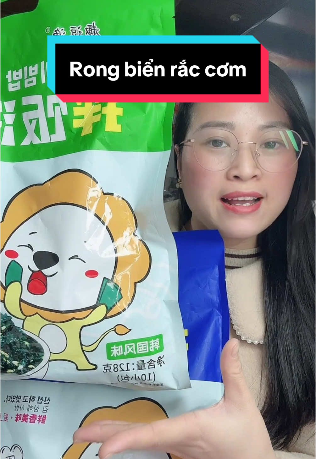Rong biển rắc cơm sư tử ngon dễ ăn bé nào cũng thích mê #huongcan #shopviethuong #rongbientroncom #rongbiensutu #rongbienvun 