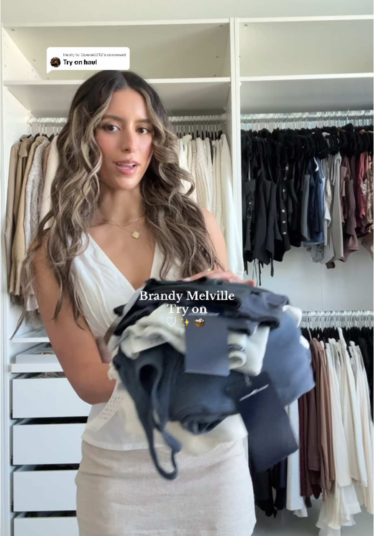 Replying to @Opera0312 here’s the try on y’all ♡ #brandymelville #brandymelvilletryonhaul #brandymelvillehaul #clothinghaul #basicshaul #basictops #springbasics #springhaul #tryon #casualstyle #casualoutfits #pinterestaesthetic #pinterestfashion 
